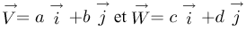 v et w